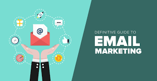 Illustration of email marketing concept with a message icon and email marketing elements.